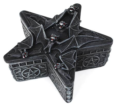 Bat Pentagram Box - Click Image to Close
