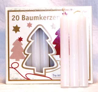 White Chime Candle 20 pack