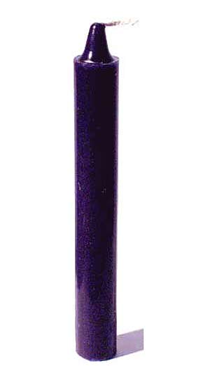 Purple 6" Taper Candle - Click Image to Close