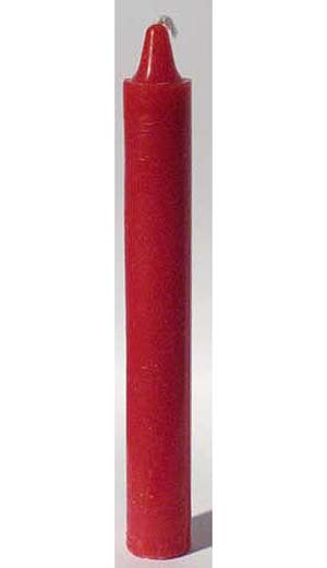 Red 6" Taper Candle - Click Image to Close