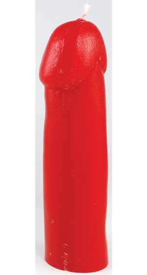 Male Genital Candle Red