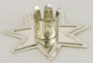 Silver Fairy Star Chime Candle Holder - Click Image to Close