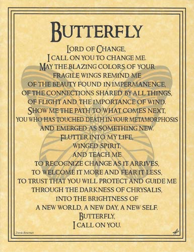 Butterfly Prayer Poster - Click Image to Close