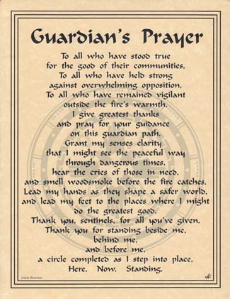 Guardian`s Prayer poster