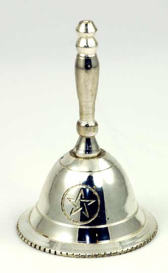 Altar Bell with Pentagram Design - Click Image to Close