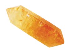 Double Terminated Citrine Point 1 1/2" long - Click Image to Close