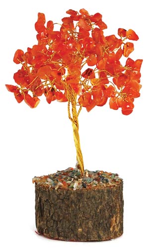 Carnelian Gemstone Tree