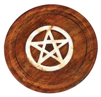 Wooden Pentagram Coaster