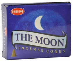 HEM Moon 10 incense cones - Click Image to Close