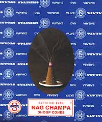 Nag Champa Incense Cone 12 pack with stand