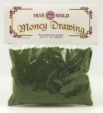Money Drawing Powder Incense 1618 gold
