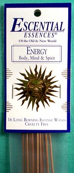 Energy Essential Escences Incense Sticks - Click Image to Close