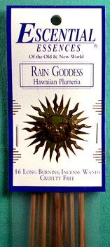 Rain Goddess Escential Essences Incense Sticks - Click Image to Close