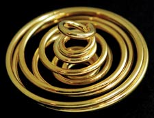 Large Gold Plated Coil