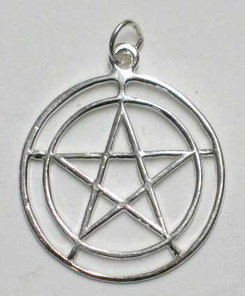 Sterling 2-Circle Pentagram