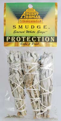 Baby White Sage smudge stick 3-Pack
