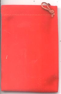 Red Velveteen Bag (3 x 4)