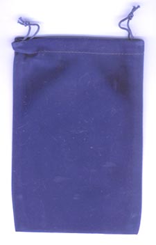 Blue Velveteen Bag (5 x 7) - Click Image to Close