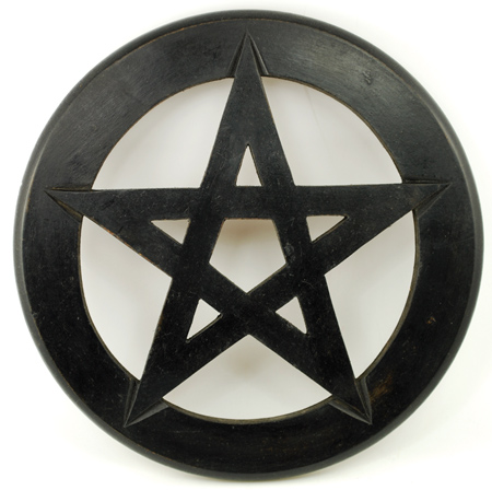 Pentagram Wall Hanging and Altar Tile 12" - Click Image to Close