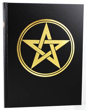 Large Pentagram Book of Shadows 8 1/2" x 11" (hc) - Click Image to Close