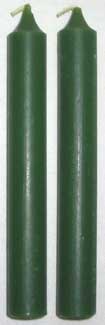 Dark Green Chime Candle 20 pack - Click Image to Close