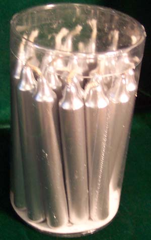 Silver Chime Candle 20 pack - Click Image to Close
