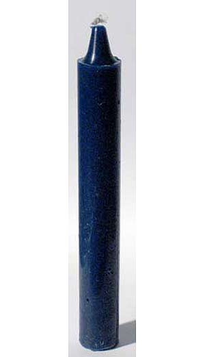 Blue 6" Taper Candle