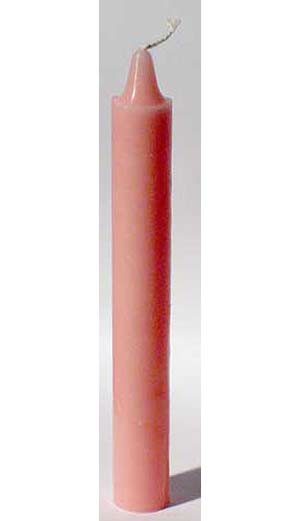 Pink 6" Taper Candle