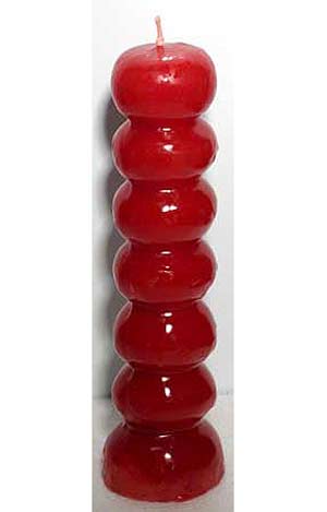 Red Seven Knob Candles