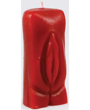 Female Genital Candle Red - Click Image to Close