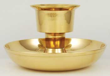 Brass Taper and Pillar candle holder - Click Image to Close