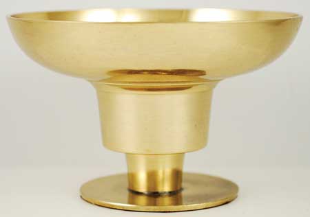 Brass Universal candle holder 4 1/4" dia - Click Image to Close