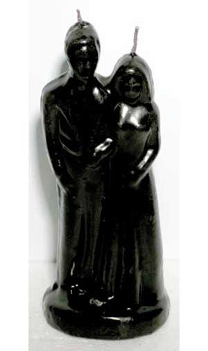 Black Marriage Candle - Click Image to Close