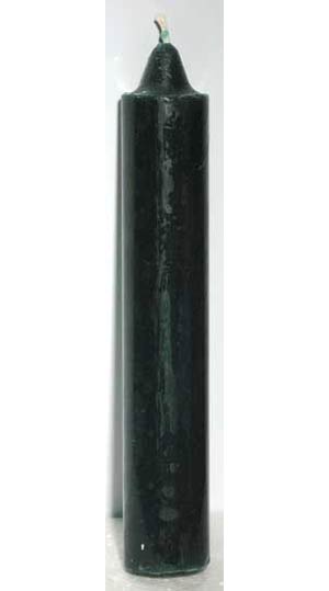 9" Green Pillar Candles - Click Image to Close