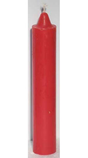 9" Red Pillar Candle