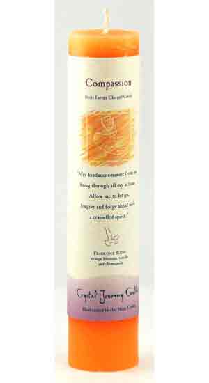 Compassion Reiki Charged Pillar Candle - Click Image to Close