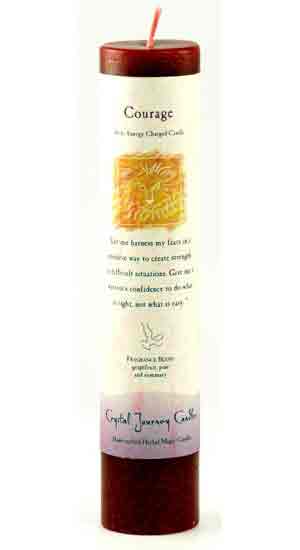 Courage Reiki Charged Pillar Candle - Click Image to Close
