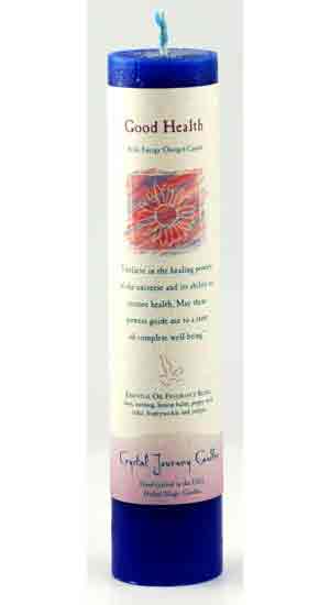 Good Health Reiki Charged Pillar candle - Click Image to Close