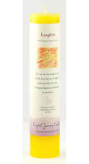 Laughter Reiki Charged Pillar Candle - Click Image to Close