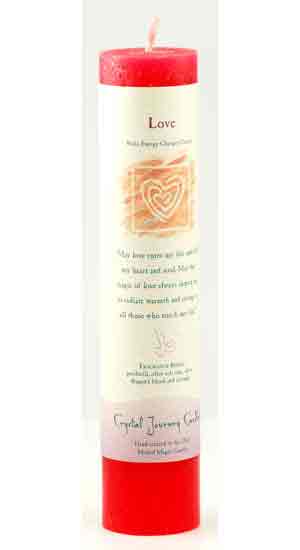 Love Reiki Charged Pillar candle