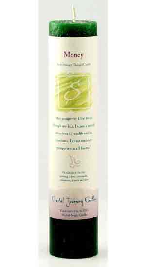 Money Reiki Charged Pillar Candle - Click Image to Close