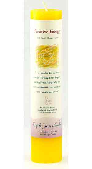 Positive Energy Reiki Charged Pillar Candle - Click Image to Close