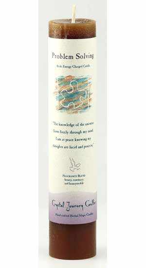 Problem Solving Reiki Charged Pillar Candle - Click Image to Close