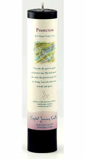 Protection Reiki Charged Pillar Candle - Click Image to Close