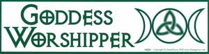 Goddess Worshipper bumper sticker - Click Image to Close