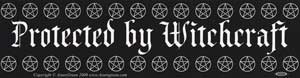 Protected By Witchcraft bumper sticker