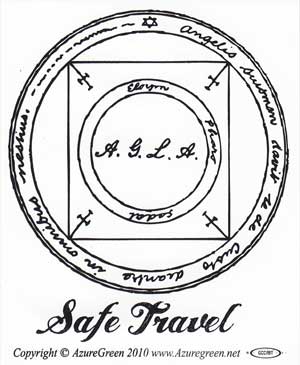 Safe Travel bumper sticker - Click Image to Close