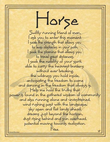 Horse Prayer Poster - Click Image to Close