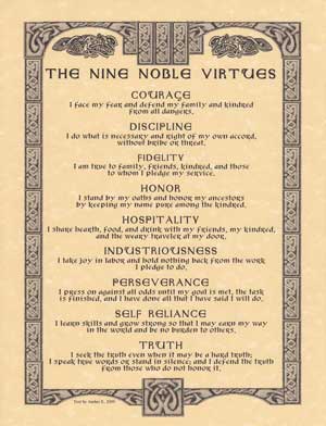 Nine Noble Virtues poster