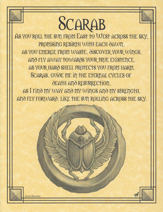 Scarab Prayer Poster - Click Image to Close